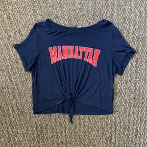 H&M Tie Up Front Top